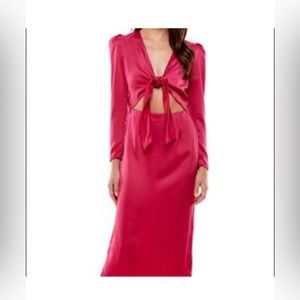 Wayf poppy magenta (hot pink) dress